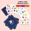 Montessori Toys Bump Card Game Playing Card Game Memory Training Matching Card Game Children Kids Animal Cognitive Education Toy