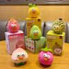 Creative Office Desk Stress Relief Decoration Cartoon Fruit Vegetable Doll Funny Statue Resin Crafts Home Interior DIY Ornaments