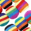 Hand Knitted Footbag Sack Set, Colorful Crochet Juggling Balls for Kids Adults, Soft Filled Sandbags for Balance And Coordination, Outdoor Game Toy