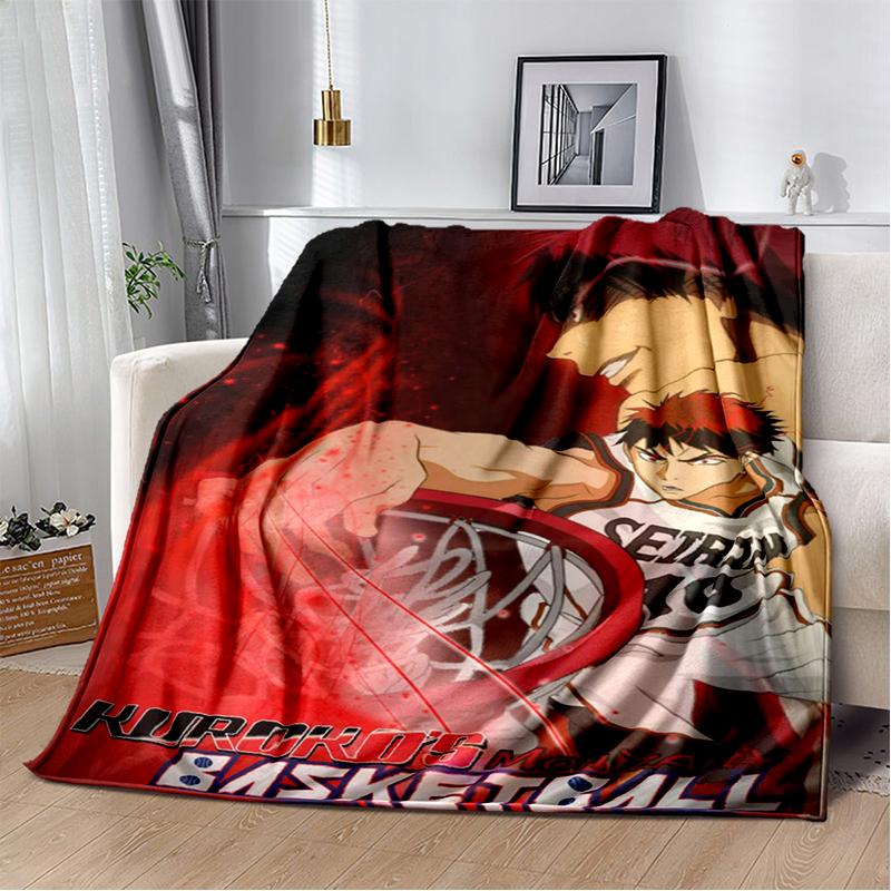 29 Style New Cartoon Kuroko Basketball Anime Flannel Blanket,Soft Throw Blanket for Home Bedroom Bed Sofa Travel Cover Kid Gift