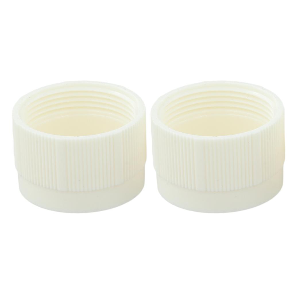 2PCS Radiator Adjustment Cap White Plastic M30X1 5 Thermostatic Valve Cover for Heating Temperature Regulation
