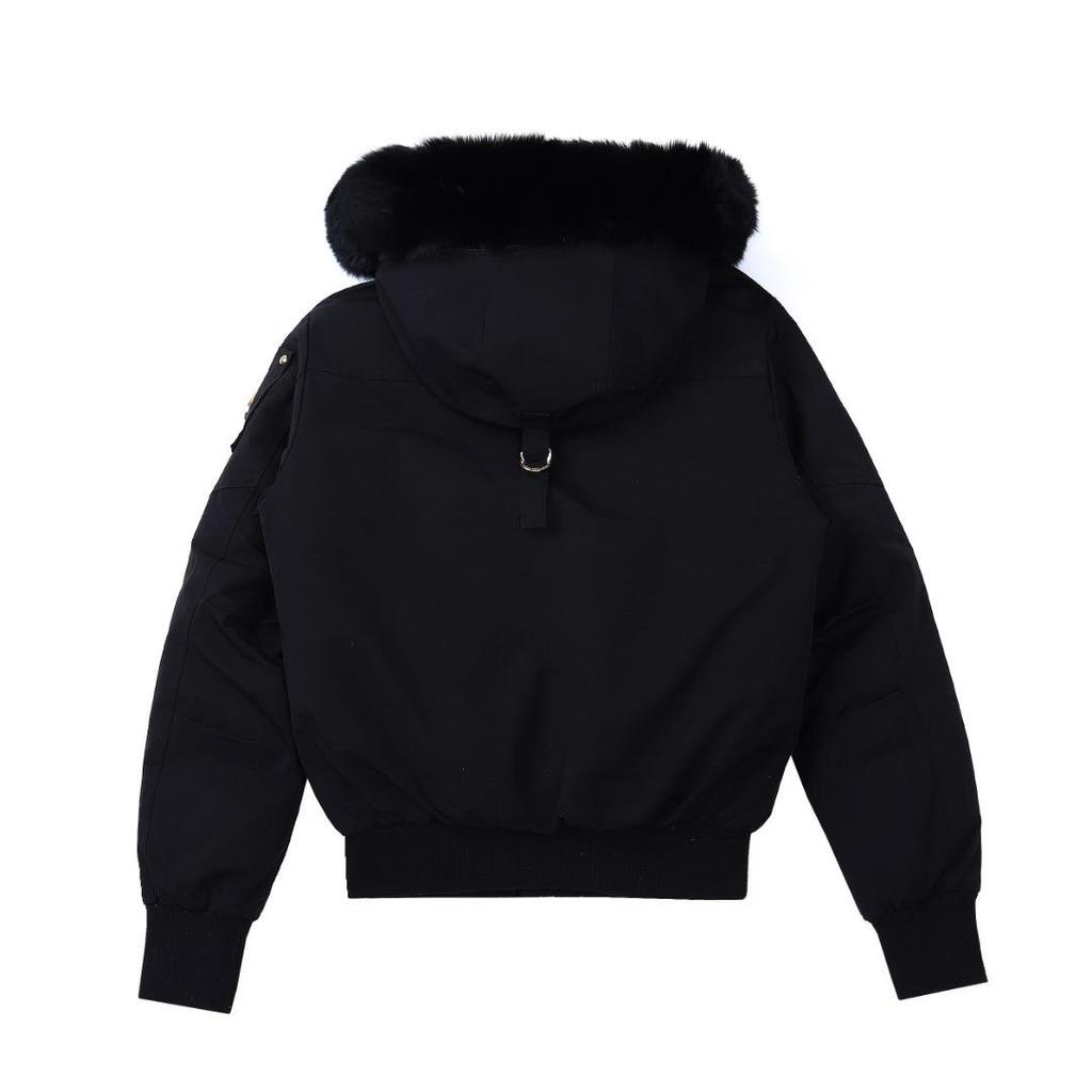 Men's Gold Badge Fox Fur Bomber Down Jacket #02G by Palm Moose