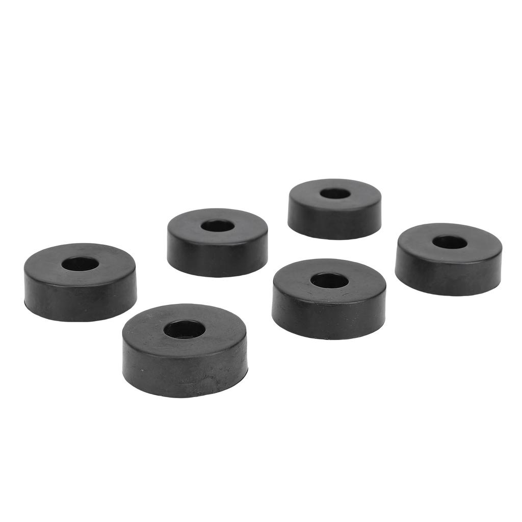 24PCS Speaker Isolation Feets Rubber Shock Proof Speaker Floor Protector Mat with Screws for Turntables Amplifiers