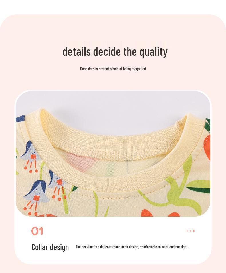 Little Maven European & American Pastoral Style Summer Children's Set