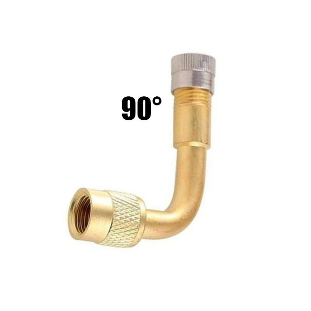 1/3 Stück Reifenventilverlängerung 45 90 135 Grad Schrader Reifenventilschaftverlängerung Messingadapter Kompatibel für Auto Motorräder