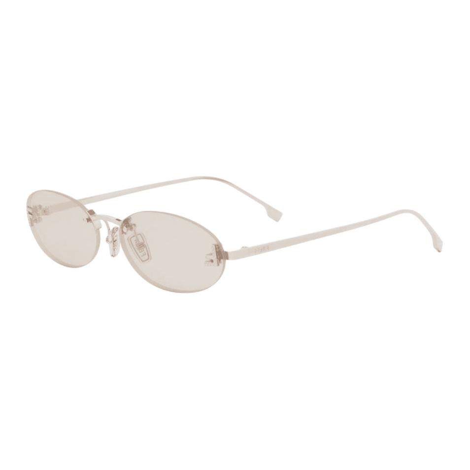 

Fendi Self-Designed Metal Oval Sunglasses Women sunglasses Rose FE4075US28Y F,Rose