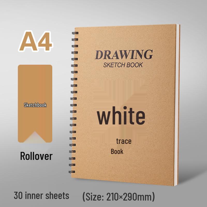 

Профессиональный альбом для эскизов формата А4: Портативный блокнот для рисования на спирали для студентов