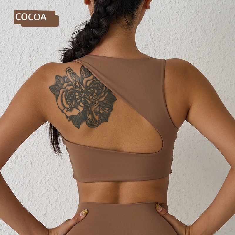 Fashion Double-Sided Brushed Beauty Back Exercise Underwear Women's Bubble Wrap Yoga Push up Bras Running High-Strength Sports Vest