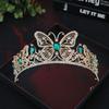 Gold Plated Bridal Tiara Crown Adjustable Fit Bridal Headpiece New Hair Crown  Women