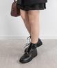 Randa Monogram Part KC34226 2-Way Lace-Up Boots, Black,