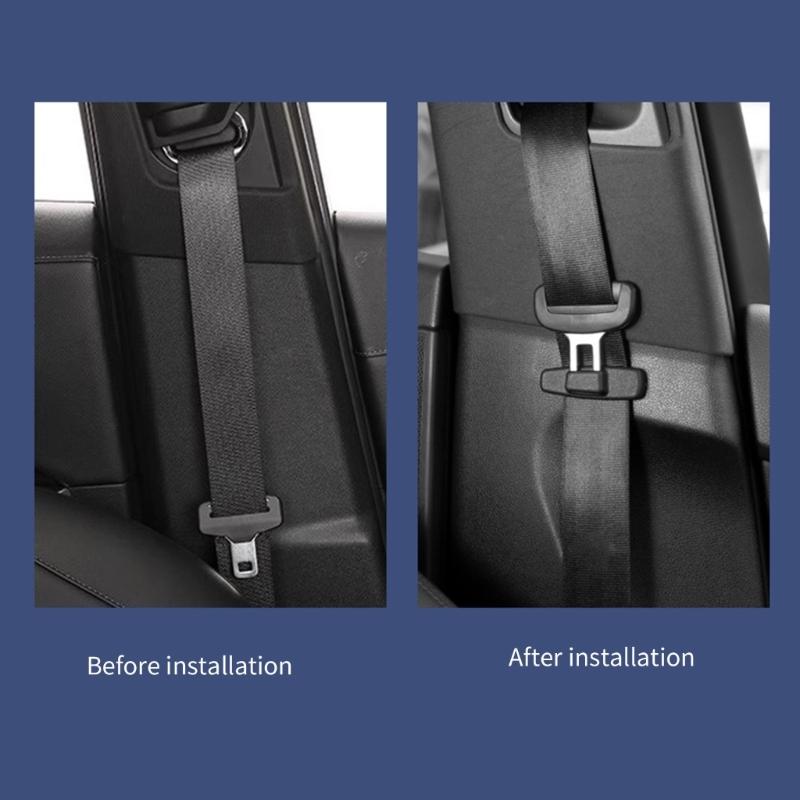 2Pcs Seat Belt Stop Button Prevent Belt Buckle from SlidingDown TheBelt Seat Belt Stopper SpacingLimit Buckle Clip