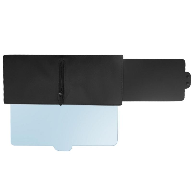 Universal Retractable Car Visors Sunshade With PC Clear Panel Anti Aging PP Frame For SUV Sedan Compatibility