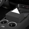 Car Tissue Box Magnetic Leather Tissue Holder Flexible Installation Tissue Dispenser for Car Seat Back Center Console Sun Visor Universal Car