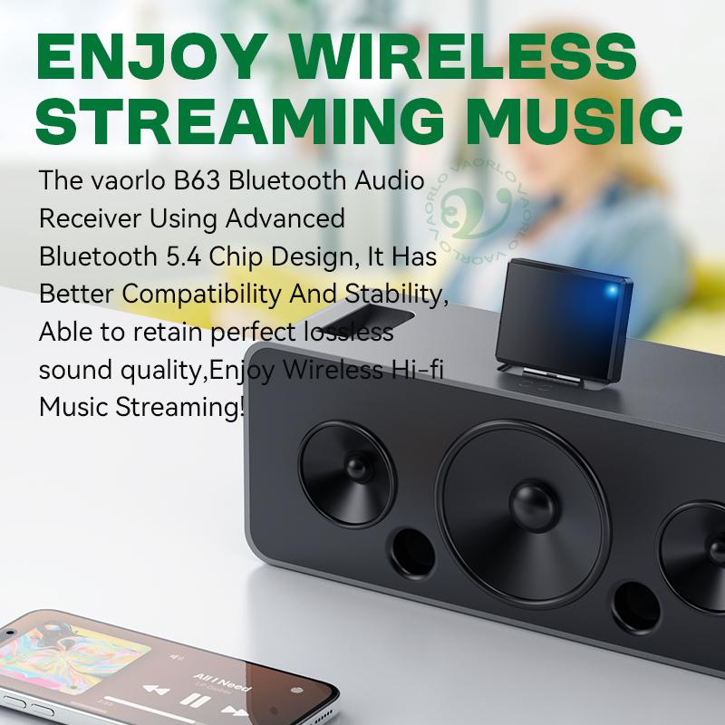 30Pin Bluetooth 5.4 Audio Receiver HIFI Lossless Music High Compatibility Wireless Adapter A2DP For 30 Pin Docks Analog Speaker