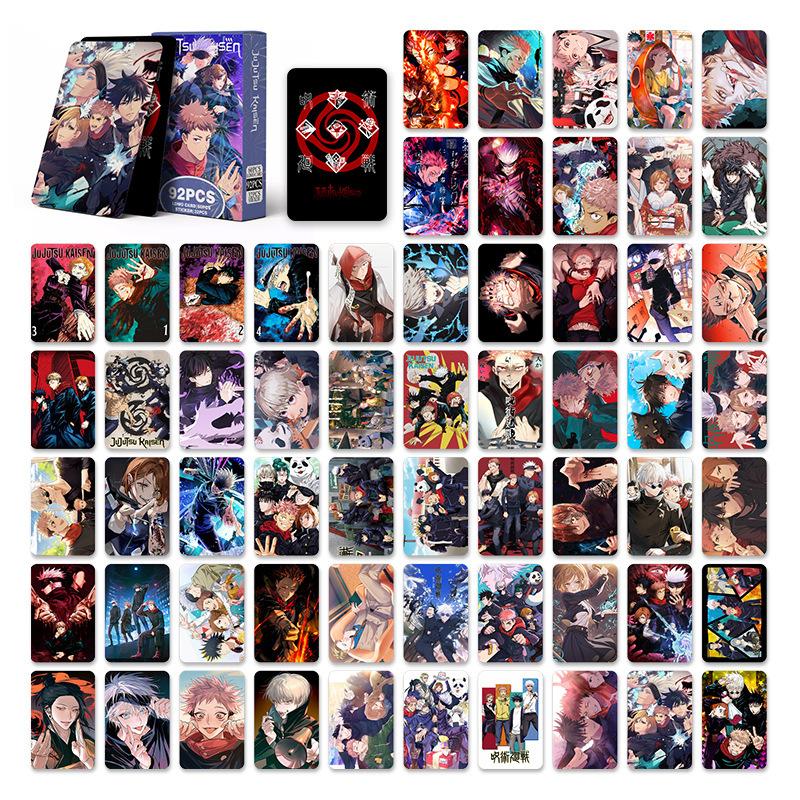 92pcs Lomo Cards Anime Satoru Gojo Laser Paper Card Photo Cards Postcard for Fans Collection Gifts