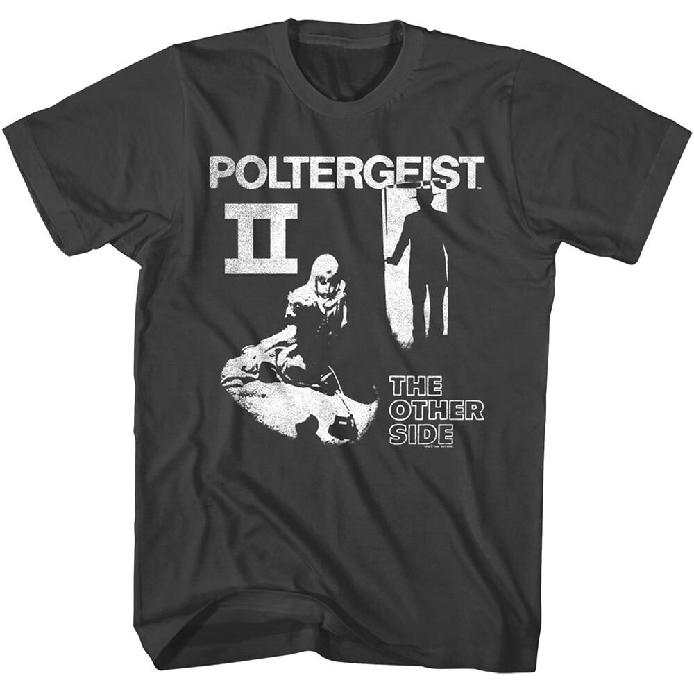 Poltergeist II Monochrome Movie Poster Men T Shirt Ghost Occult Horror M