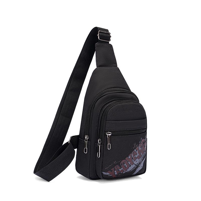 Men s Letter Chest Bag Business Shoulder Bag Messenger Bag Vintage Canvas Fashion Waist Bag Outdoor Sports Brand Shoulder Bag чёрный