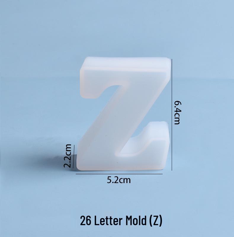Crystal Epoxy Silicone Molds: 26 English Letters for Creative DIY Ornaments and Decorations