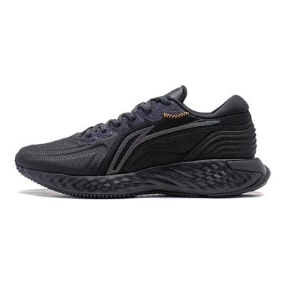Li Ning Protective Cloud Stoßdämpfung Reflektierend Rebound Low Top Laufschuhe Herren Sneaker Schwarz ARST057-1