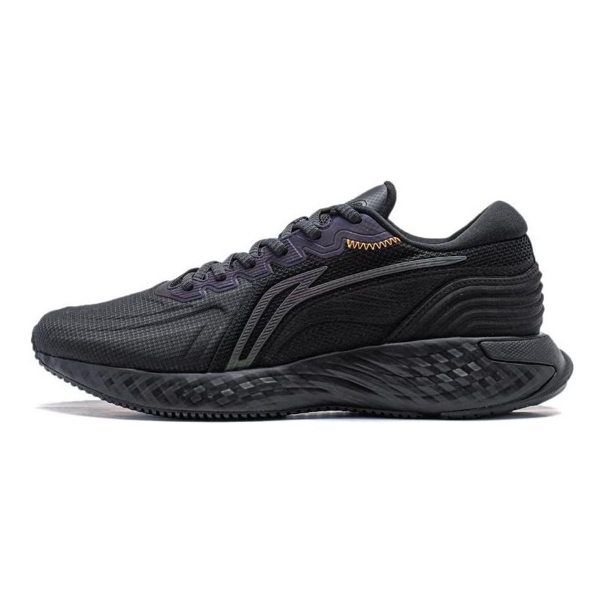 Li Ning Protective Cloud Shock Absorption Reflective Rebound Low Top Running Shoes Men Sneaker Black ARST057-1