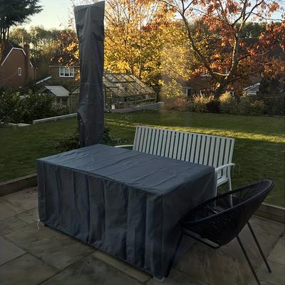 Outdoor Garden Furniture Dust Cover Square Oxford Cloth Garden Table and Chair Cover Sun Protection Rain Protection Cover