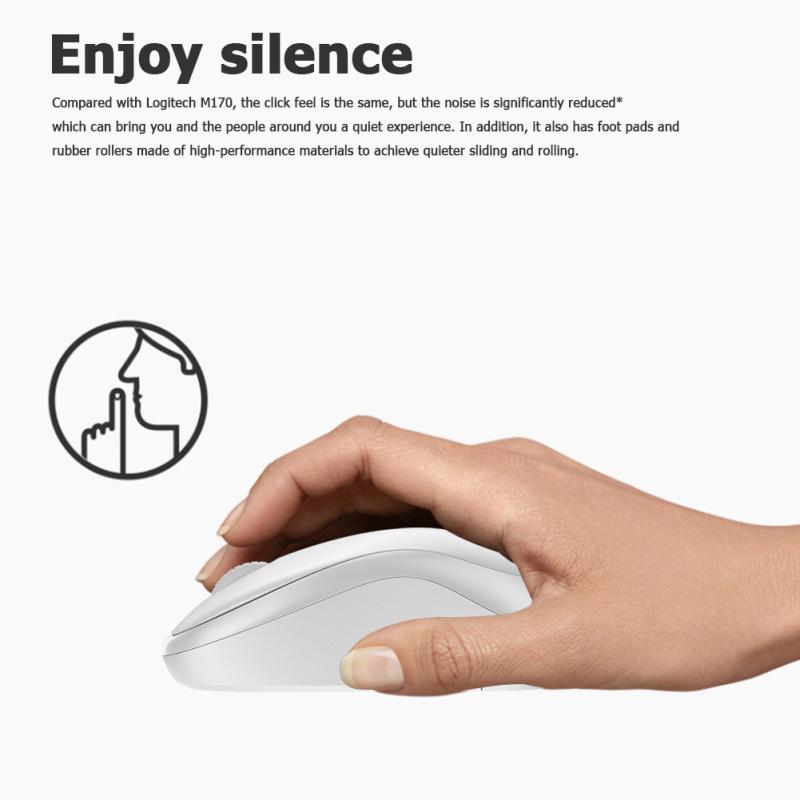 Logitech M221 Wireless Mouse Silent 3-button 1000dpi With 2.4ghz Optical Computer Mouse With USB