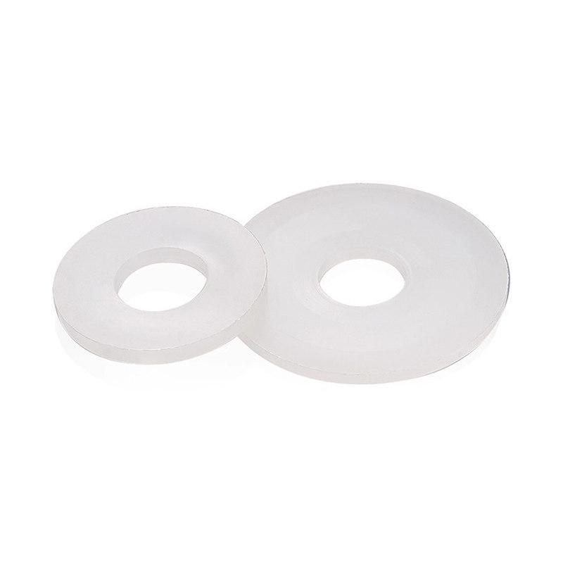 White Insulating Nylon Plastic Washer - Flat, Black, Oversized, Thickened - MM2, M2.5, M3, M24