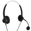 2.5mm Telephone Headset Binaural Noise Cancelling Call Center Earphone with Mic Mute for Business Cu