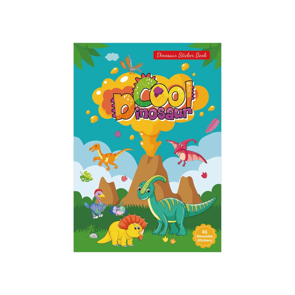 New Sticker Book Focus Potential Development Reusable Stickers Cartoon Animal Enlightenment Baby Early Education Book For Kids