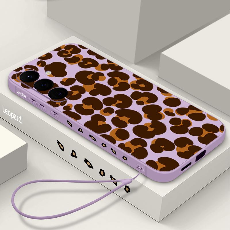 Leopardenmuster Hülle Für Samsung Galaxy S26 S25 Ultra S24 S23 S22 Plus S21 FE A15 A16 A17 A35 A36 A54 A55 A56 5G Weiche Hülle