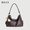 Autumn Winter Retro Large-Capacity Shoulder Messenger Bag Casual Texture Commuter Tote Bag