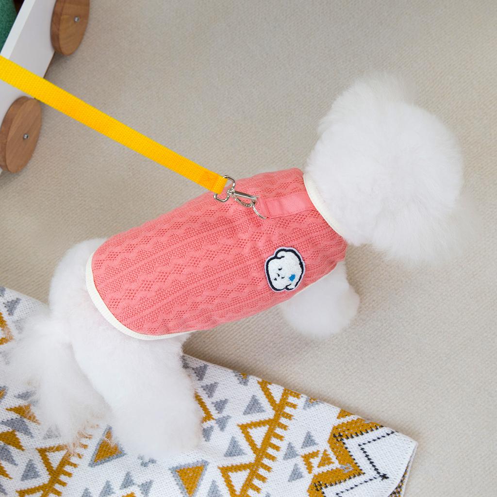 Pet Striped Plush Coat Cute Dog Button Up Coat Cat Small Sweater Comfortable Teddy Sweater Vest Dog Clothes for Small Dogs