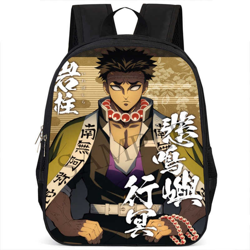 Japan cartoon comics Demon Slayer Pillar Training Arc Student Large Capacity School Style Backpack 7545