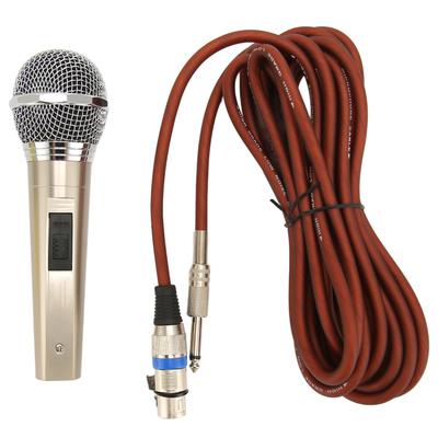 6.5mm Metal Wired Microphone Professional Noise Reduction Handheld Microphone for Karaoke Live