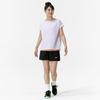 Short Sleeve Game Dynamotion Size M for Club Activities Women's Tennis/Badminton Shirt, Sweat-Wicking, Quick-Drying, Fit, White, (62JAC215),