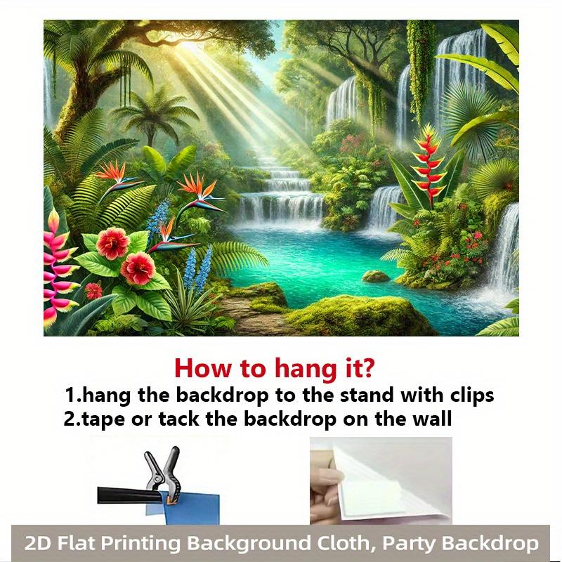 1Pcs Tropical Rainforest Decoration Background Winter Backdrop Decorations For Photo Studio Photo Booth Christams Party