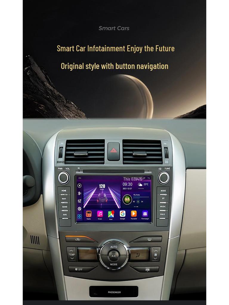 7 To 9-Inch Volkswagen Universal Car Navigation System with Button Controls, Android GPS All-in-One