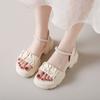 Woman Shoes Platform Pearl Open Toe Sandals for Women Summer 2025 Offers Low Price Comfortable Anti Slip Hot Footwear On Sale