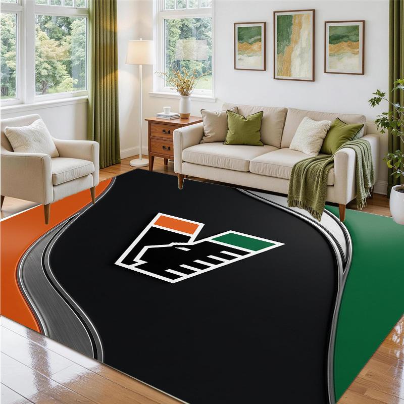 Venezia FC Football Design Crystal Velvet Rug Soft Decorative Mat for Bedroom Entrance