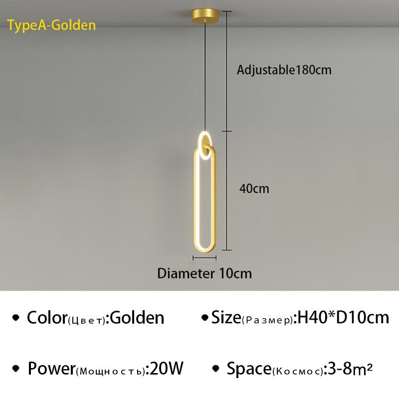 Moderne LED Pendelleuchte für Schlafzimmer Nachttisch Wohnzimmer Esszimmer Hintergrund Hängeleuchte Kronleuchter Wohnkultur Leuchte