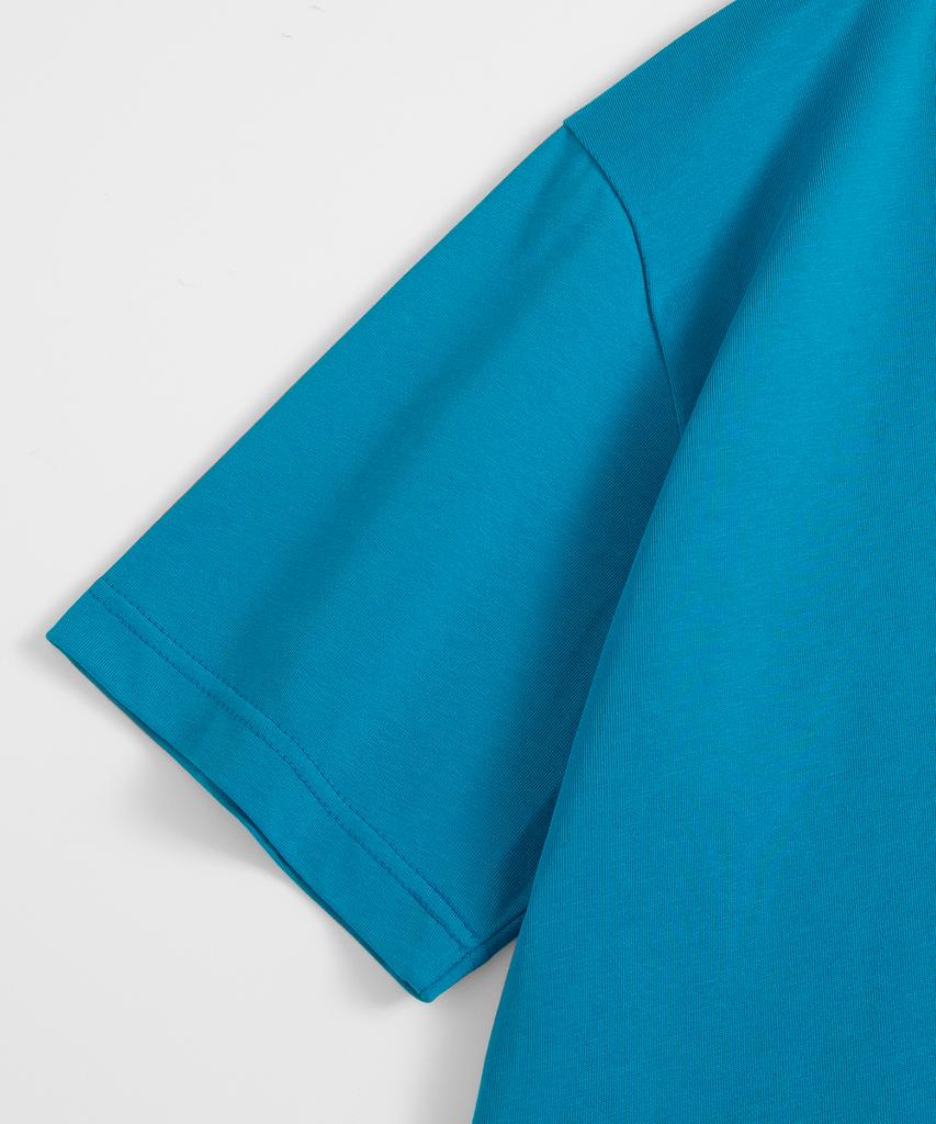 BRENSON [Cooling] Frey Round Neck Short Sleeve T-Shirt Blue