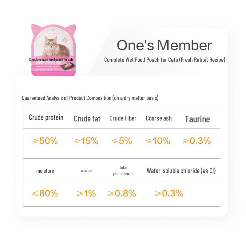 One's Member Complete Wet Cat Food Pouches