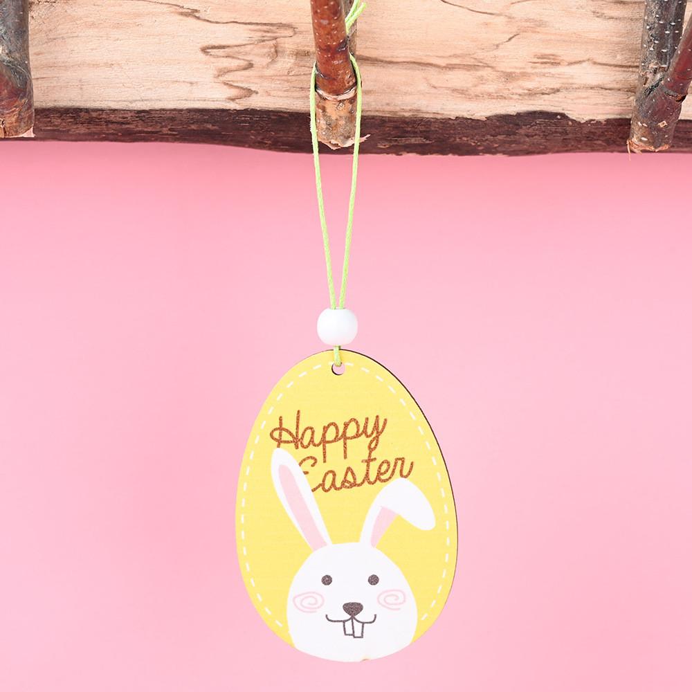 Easter Wooden Enchanting Hanging Decorations Including Cute Rabbit And Designs Chick