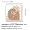 Gender Reveal Party Disposable Tableware Jungle Leaves Baby Napkin Plate Cup Baby Shower Kid Boy Girl Baby Shower Decor Supplies