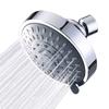 Luxury 5-Setting Rainfall Shower Head High Pressure Fixed Even At Low Water Flow Hot Sales Brass Bathroom Faucet Accessories