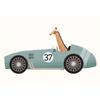Animals On Cars Cartoon Posters Elephant Giraffe Raccoon Canvas Printing Wall Art Picture for Nursery Living Room Home Deco Gift