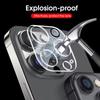 For iPhone 15 Pro/iPhone 15 Pro Max Camera Lens Protector WANLONFENG Full Coverage HD Clear Lens Film with Cleaning Cloth