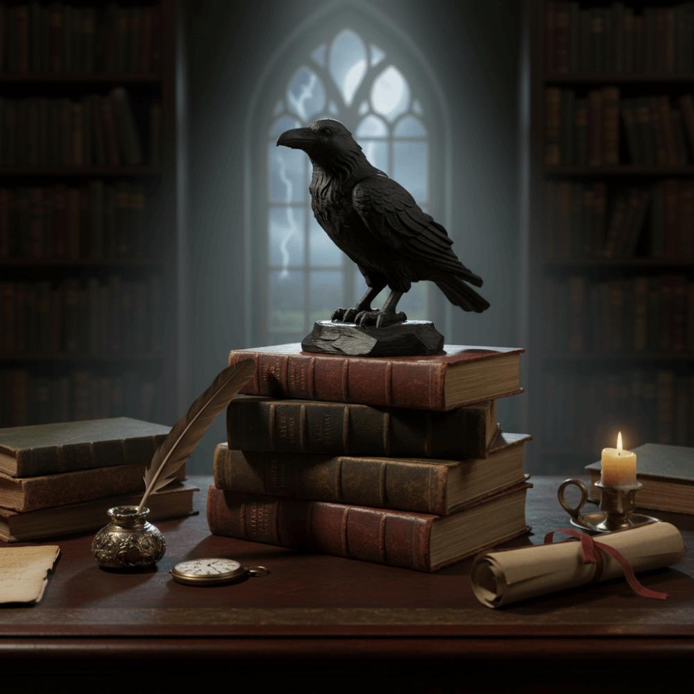 3D Printed Simulation Crow Model Raven Prop Bird Ornaments Craft Crow Statue Crafts  Farm