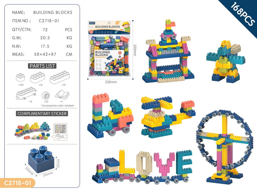 Children'S Diy Assembled Particles Building Block Kindergarten Educational Early Education 3-6 Years Old Toy Gift