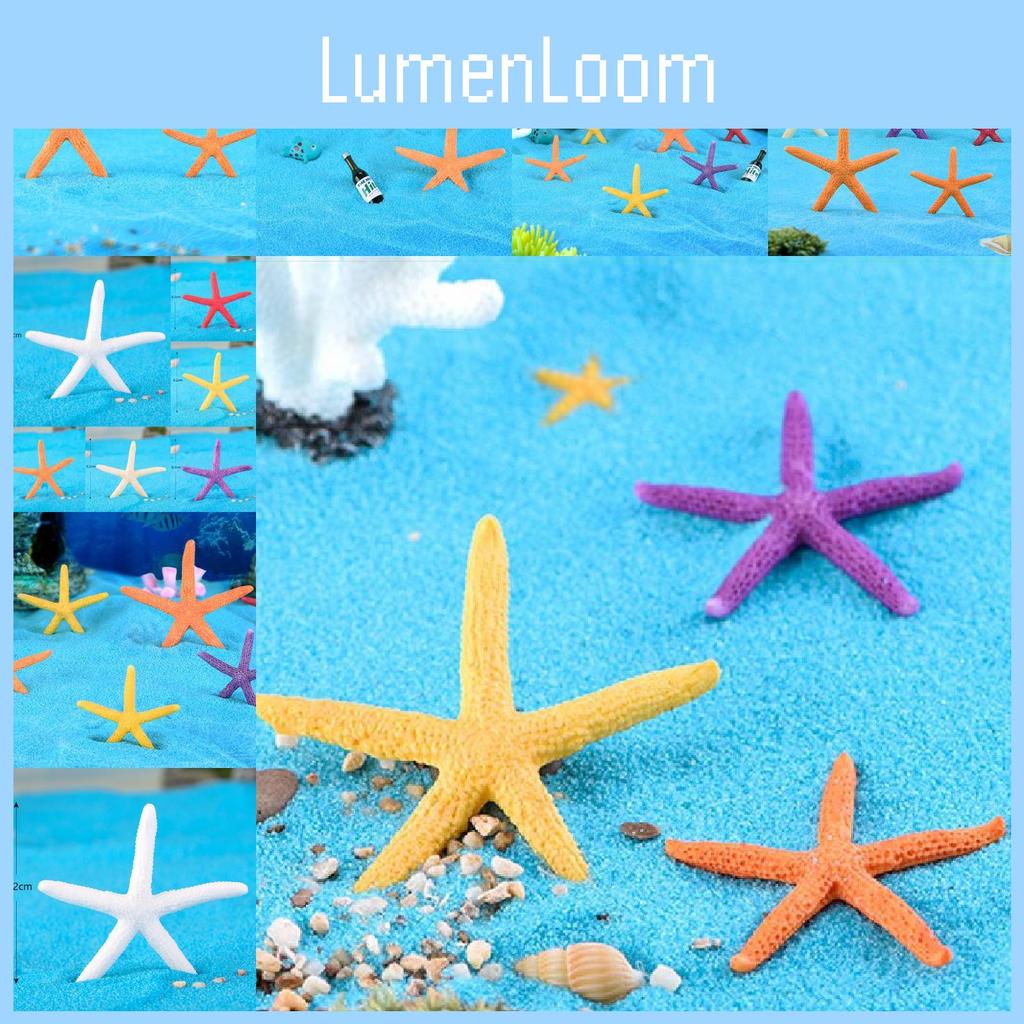 Colorful Mini Starfish Resin Craft Decorations For Aquarium And Fish Tank